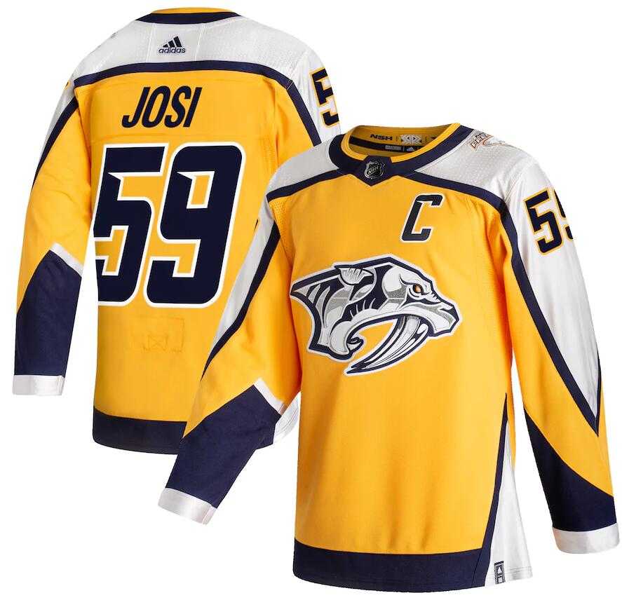 Predators 59 Roman Josi Yellow 2020-21 Reverse Retro Adidas Jersey Dzhi,We sell and wholesale Predators 59 Roman Josi Yellow 2020-21 Reverse Retro Adidas Jersey Dzhi on line form chian!